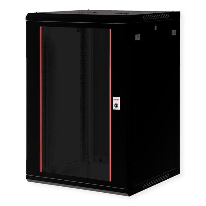 ROLINE 19-inch wandbehuizing Basic Plus 18U, 600x600 BxD zwart