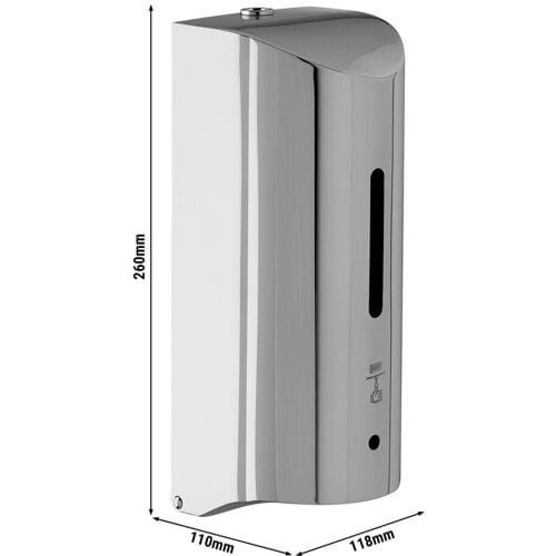 GGM Gastro Seifenspender mit Sensor - 1000ml - Edelstahl Zilver