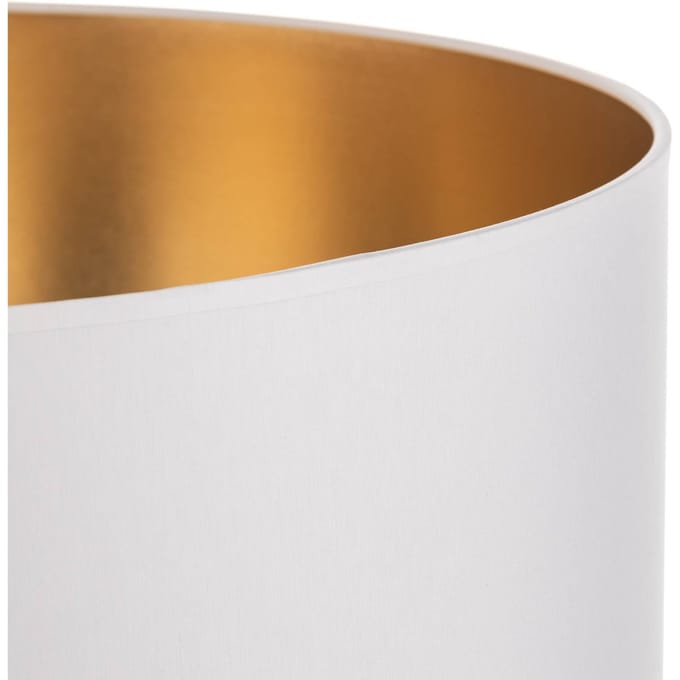 HELAM Lampenkap Alba, Ø 45 cm, E27, wit/goud