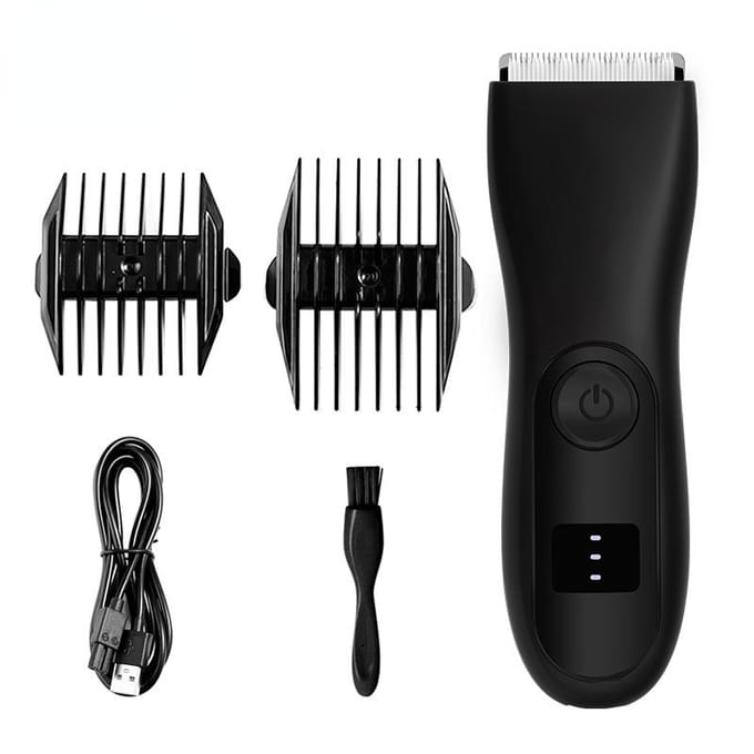 Elektrische herentondeuse Ontharing Body Shaver Grooming Tool Arm Baard Scheermes zwart