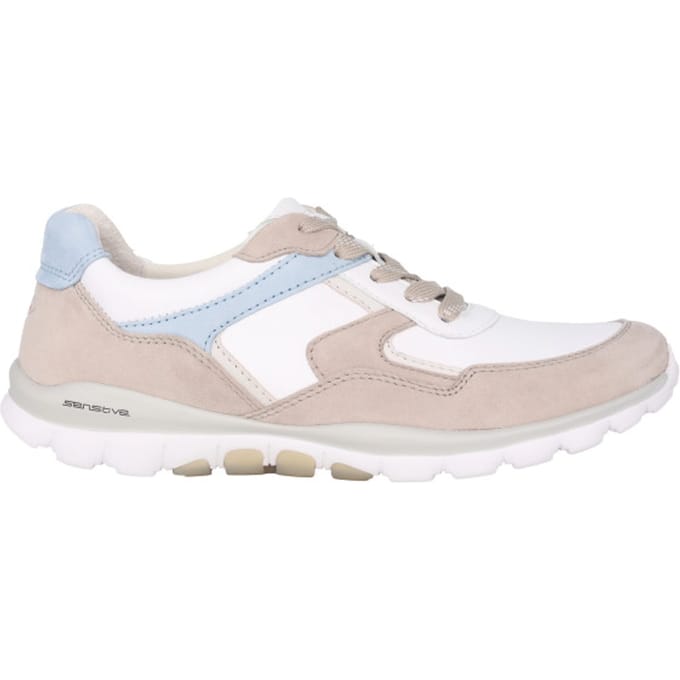 Gabor rollingsoft sensitive 86.964.52 - dames rollende wandelsneaker - Wit - maat 42 (EU) 8 (UK)