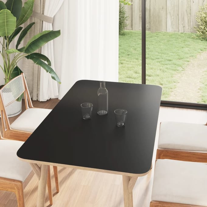 vidaXL - Meubelfolies - zelfklevend - 90x500 - cm - PVC - matzwart