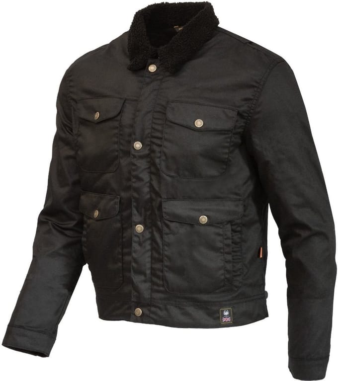 Merlin Millington D3O Zwart Wax Motorjas - Jas