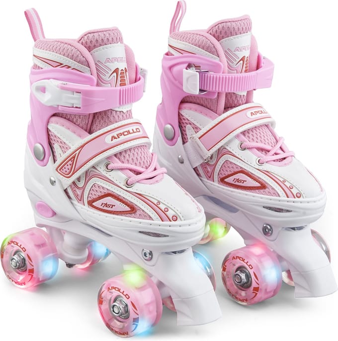 Apollo LED-Rollschuhe Super Quads X-Pro