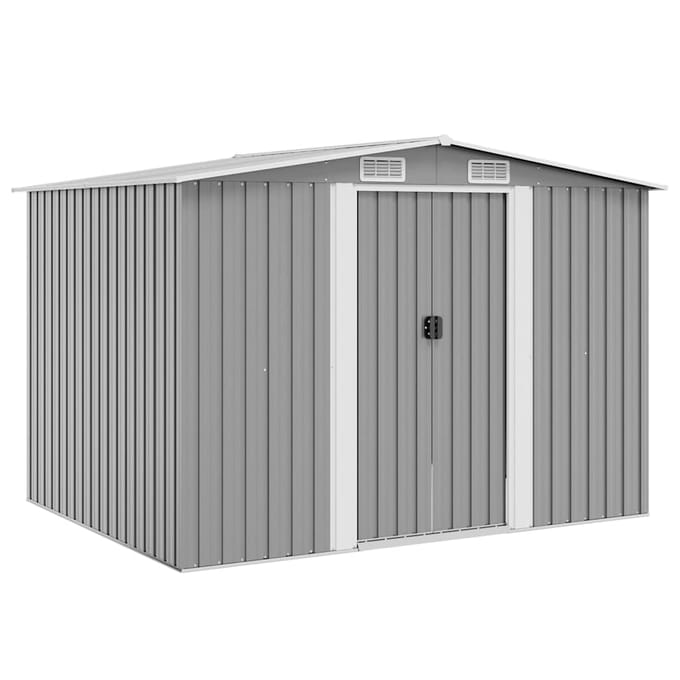 vidaXL - Tuinberging - 257x205x178 - cm - metaal - grijs