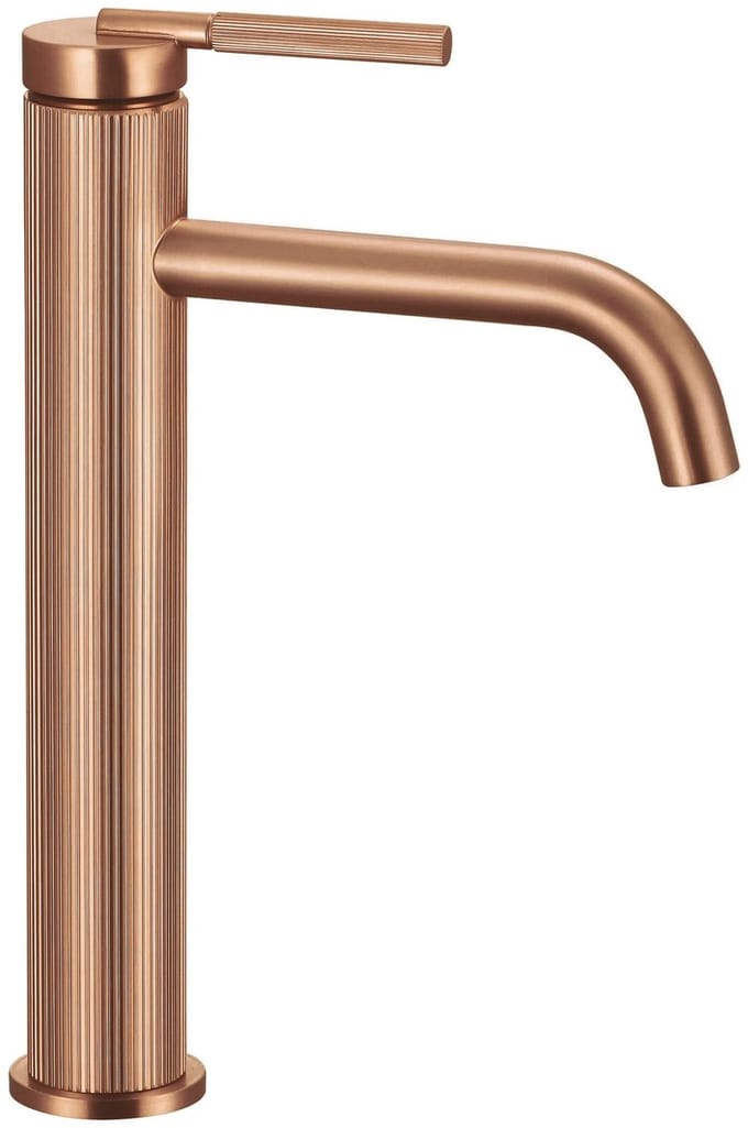 Rea Argon high - Wastafelkraan - Geborsteld Koper - 29,5X5X19,5CM