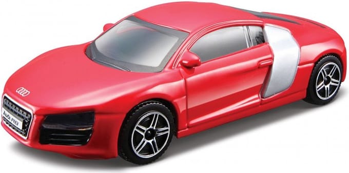 Bburago AUDI R8 2009 rood schaalmodel 1:43