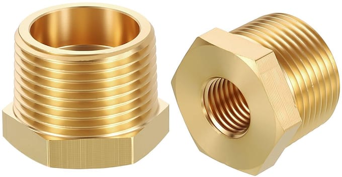 Dailygoods - 2 Pack Mannelijk naar Vrouwelijk Adapters 3/4" MNPT x 1/4" FNPT