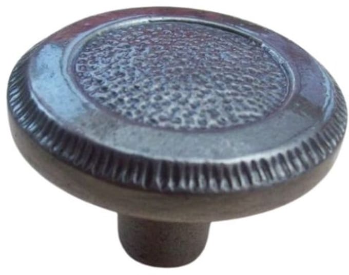 Pewter Cabinet Round Knob Cast Iron Kitchen Cupboard Drawers Antique Iron 38mm