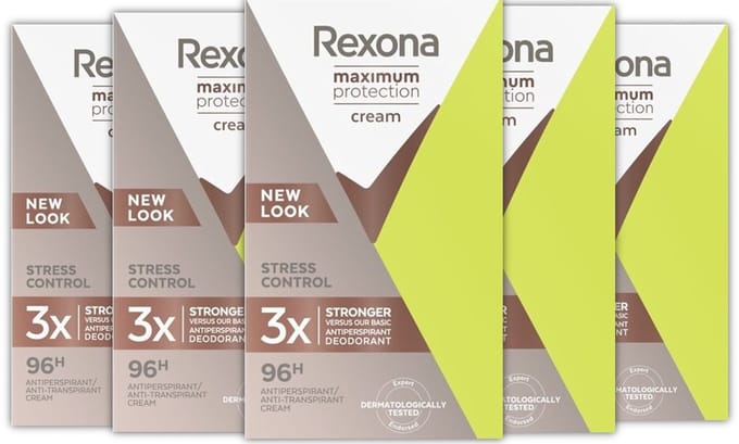 Rexona Deo Creme - Maximum Protection - Stress Control 5 x 45 ml
