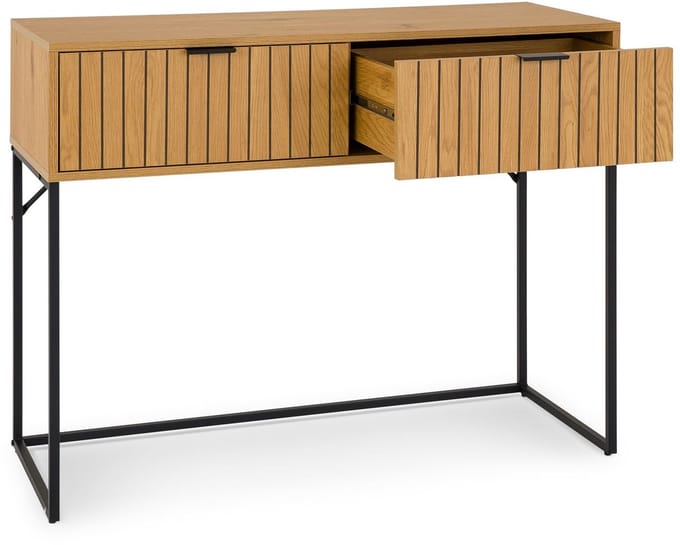 SELO-bijzettafel met 2 lades – wild eiken decor