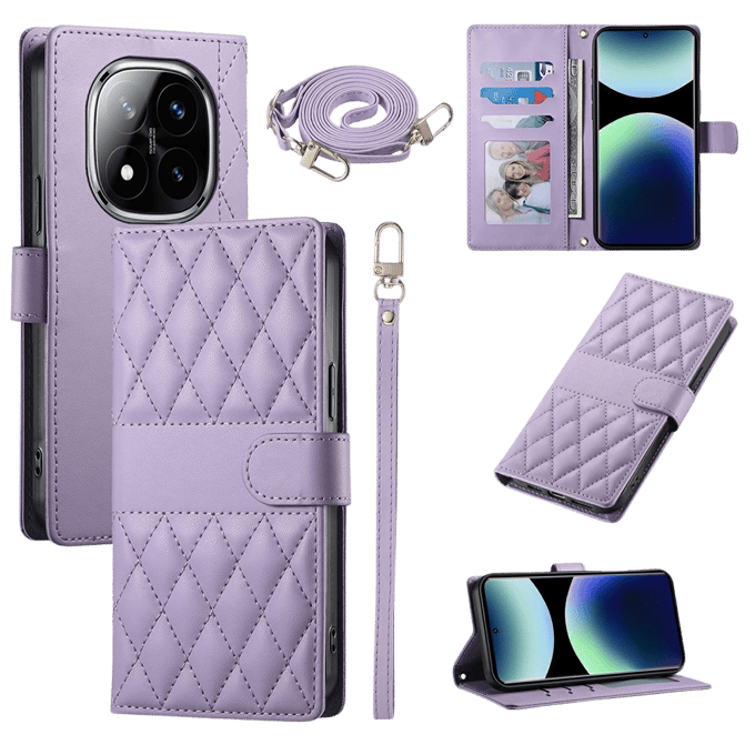 Comfycase Xiaomi Redmi Note 15 Pro 5G Bookcase met Koord Paars