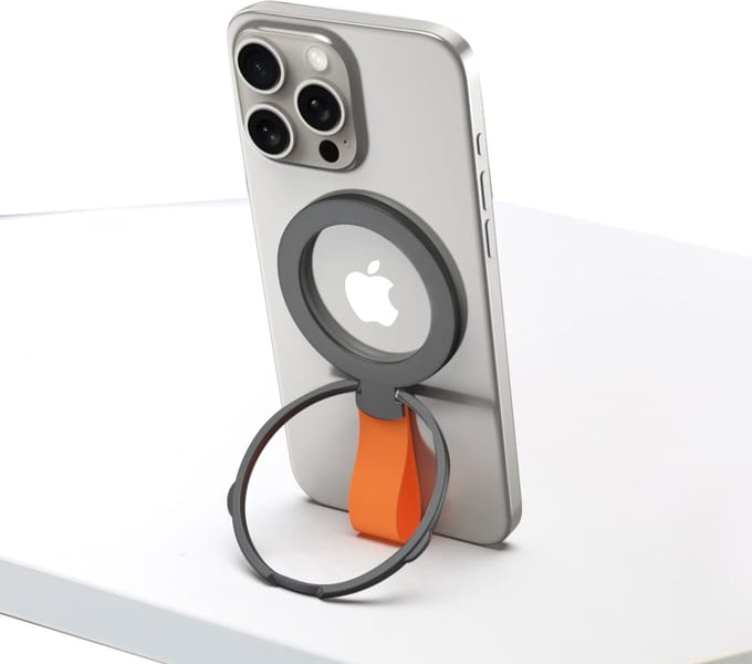 Rixus RXPH20BO Mobile Phone Holder With MagSafe Black And Orange