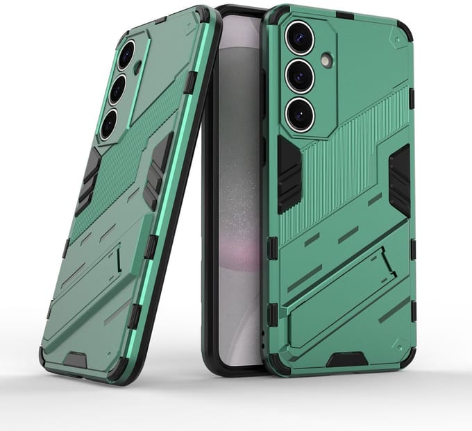 Solidenz StandGuard Xtreme geschikt voor Samsung Galaxy S25 Plus hoesje - Groen