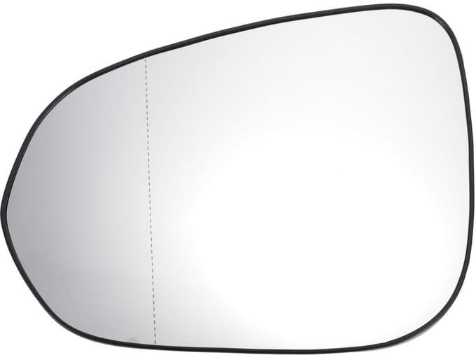 Dailygoods - Buitenspiegel Links Glas Vervanging Aspherisch Verwarmd Wit