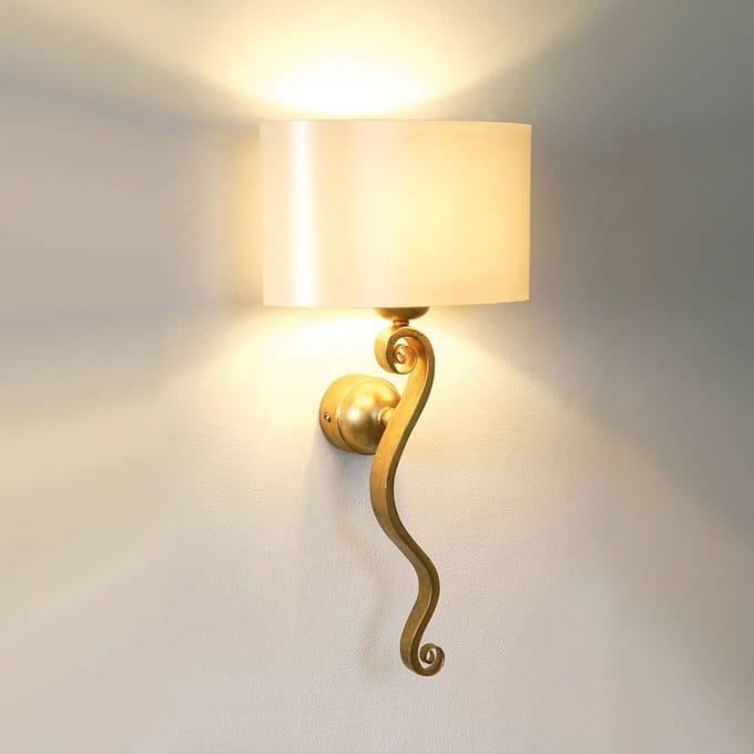Holländer Stijlvolle wandlamp Trofeo in goud