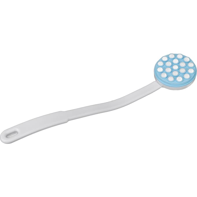 Applicateur de Lotion Masseur Long Brosse de Bain Douche Distributeur Roll-On pour Crème Solaire Gel Douche Crème white