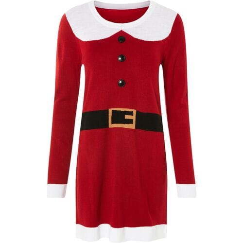 ESMARA Dames kerstjurk (Rood, S (36/38))