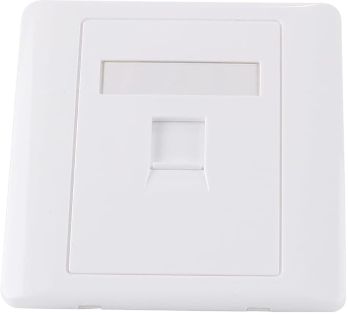 Dailygoods - Ethernet-wandcontactdoos CAT6 voor Gigabit-netwerk