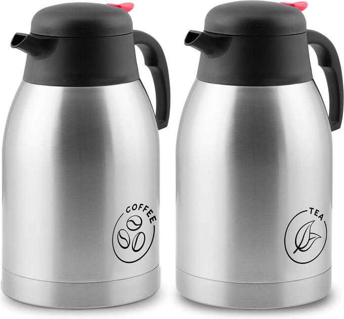 Isoleerkan - set van 2 - voor koffie en thee - 2 l - Berdsen BD-780