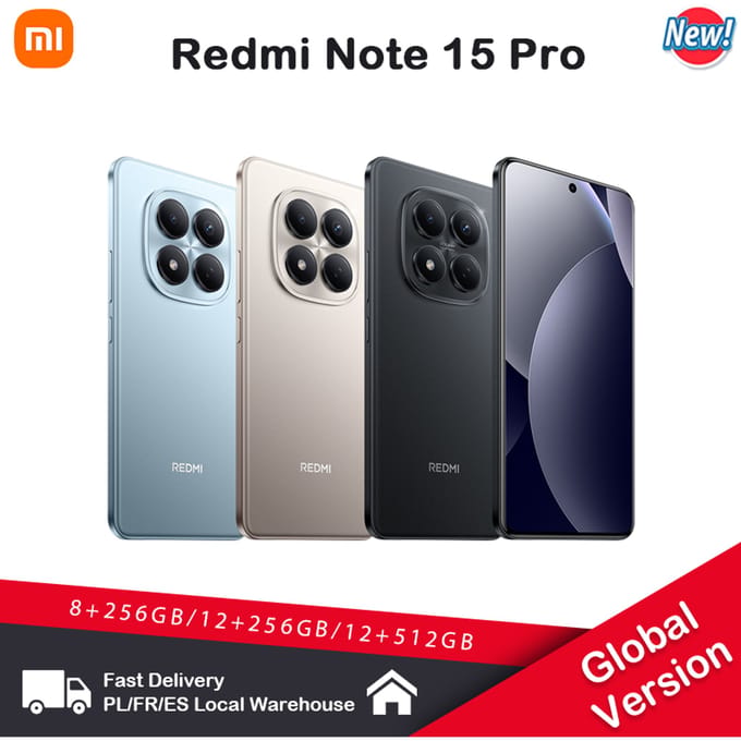 XIAOMI REDMI Note 15 Pro-8GB+256GB-Blauw-Met 45W Oplader