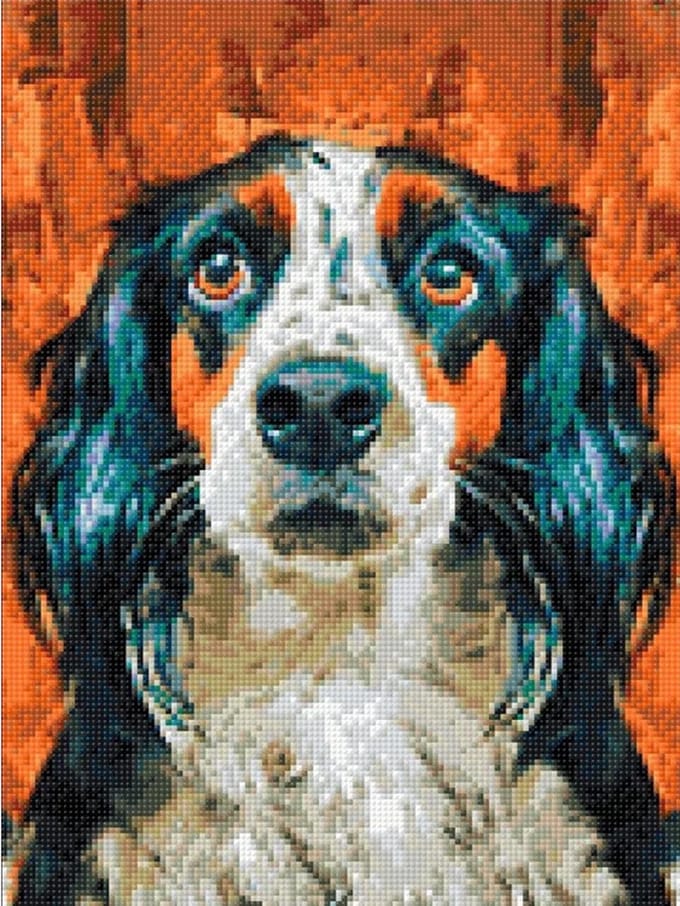 Wizardi Diamond Painting Kit Loyal friend WD3027