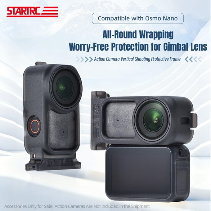 STARTRC Verticale Adapter Mount Voor DJI Osmo Nano Camera Accessoires Uitbreiding PC Frame Quick-release Basis Voor Vlog/Foto