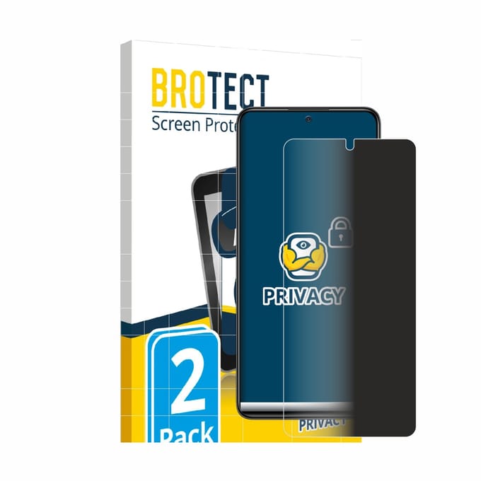 BROTECT - privacy screenprotector voor Xiaomi Redmi Note 11 Pro - Folie Beschermfolie Blauwlichtfilter 2 Stuks