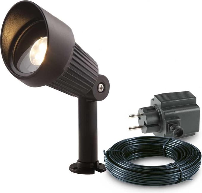 1x LED grond spot - 12V - 3 watt - complete set