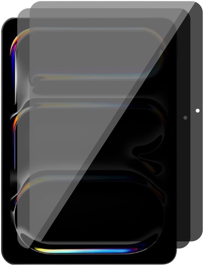 Privacy Screenprotector geschikt voor iPad Pro 13 inch 2024 - 2x Volledig Dekkend Glas Screen Protector