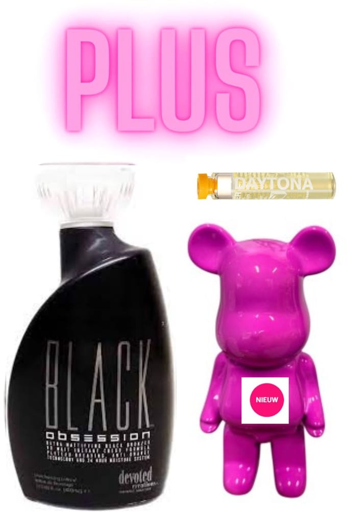 Devoted Creations Black Obsession 400 ml PLUS Beer Hard Roze 20 cm PLUS Daytona Olie 2ml