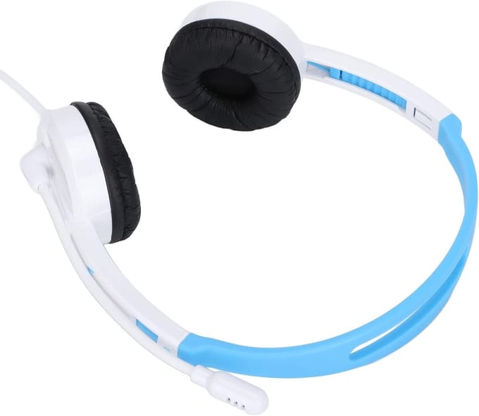 Over Ear Hoofdtelefoon - Kinderkoptelefoon - Online Leren - Veilig Volume Limiet - 30mm Speaker - Wit