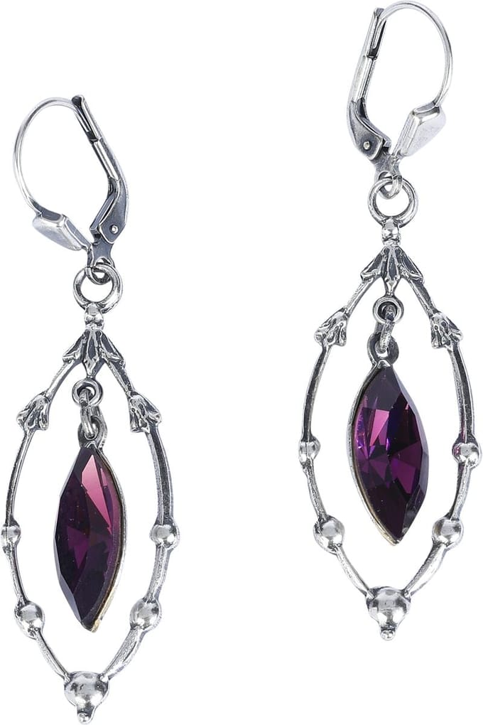Krikor - Gothic Oorbel - Deep Dream - voor Vrouwen - zilverkleurig