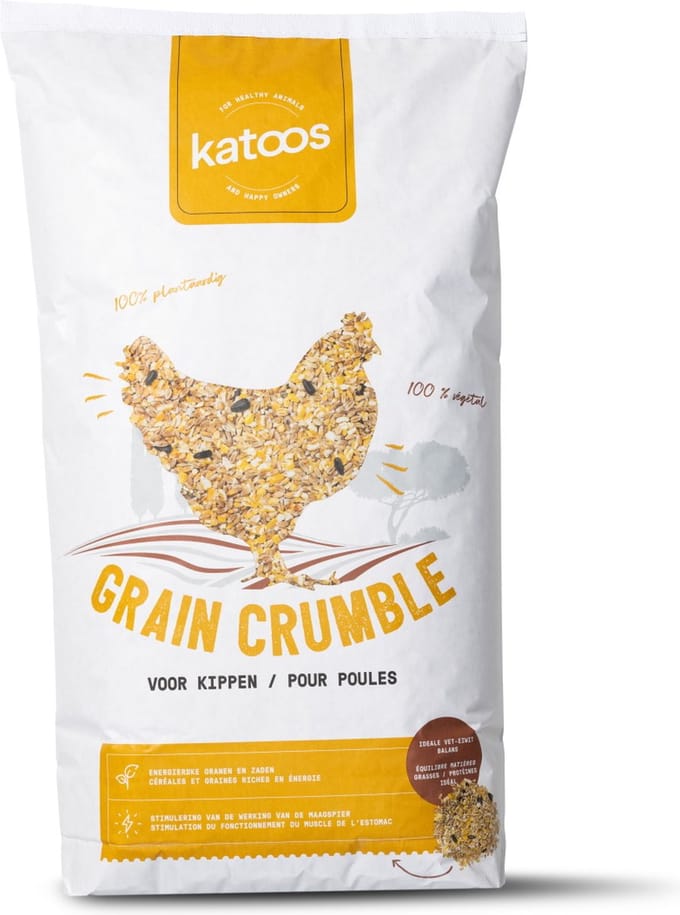 Katoos - Grain Crumble mix voor kippen - gebroken graanmengeling