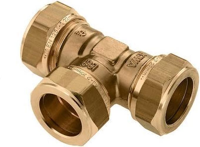 Bonfix messing knelfitting T-stuk 10mm FFF