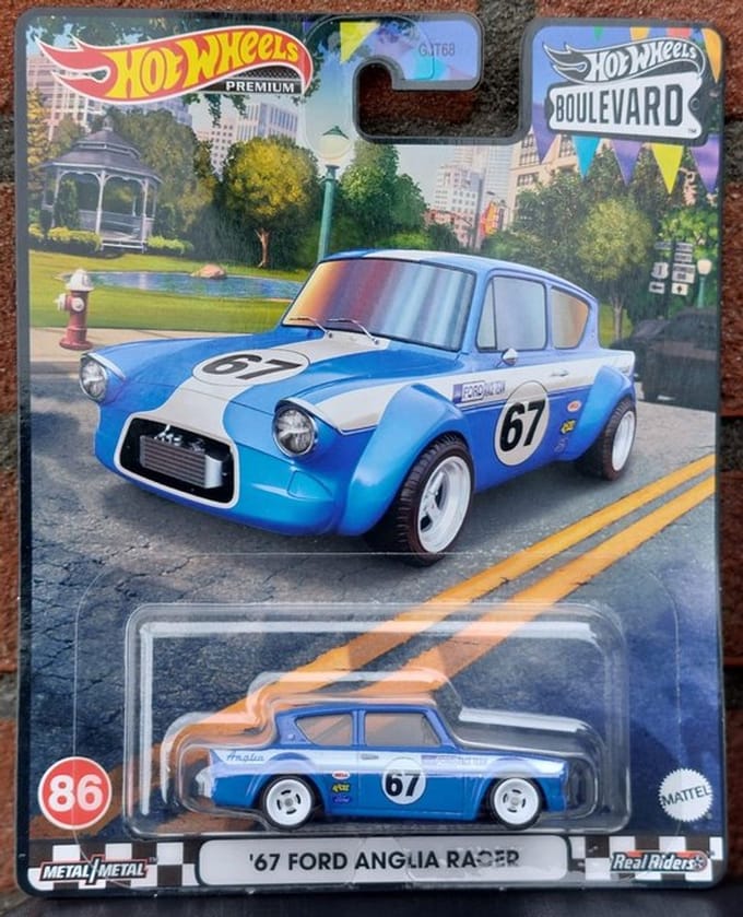 Hot Wheels HKF32 '67 Ford Anglia Racer speelgoedvoertuig
