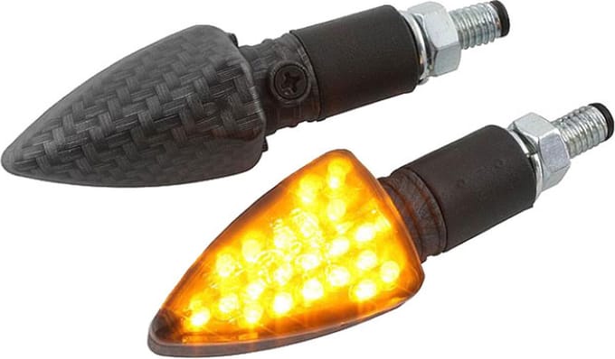 Knipperlichten STR8 Black Line Carbon Universeel