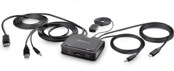 StarTech.com C2-D46-UAC-CBL-KVM KVM-switch Zwart