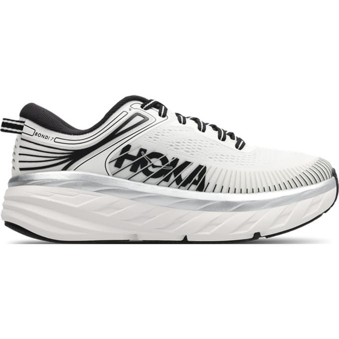 Hoka Bondi 7 Sneakers Heren - Zwart - Maat 41 1/3 - Mesh/Synthetisch