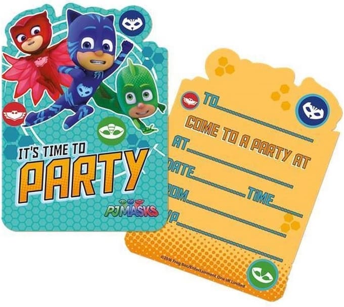 PJ Masks - Pyjamahelden uitnodigingen verjaardag
