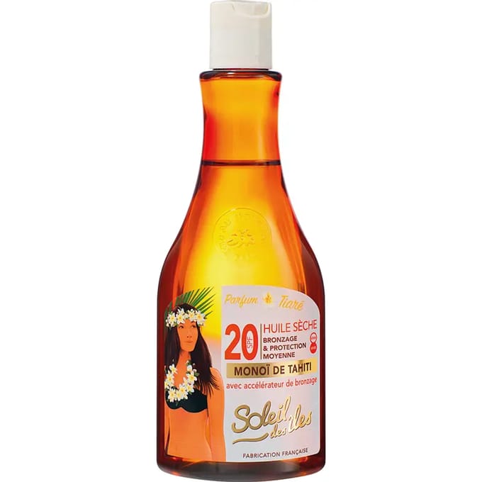 Soleil des iles perfume dry oil spf 20