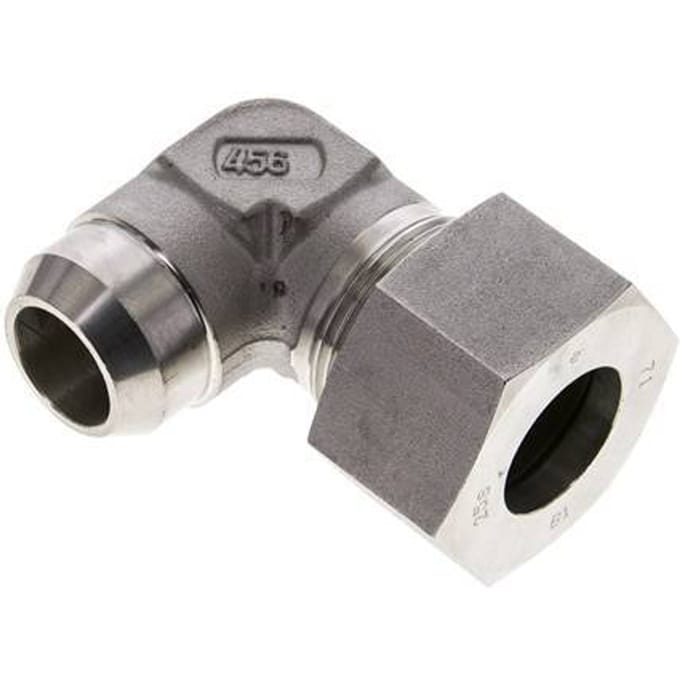 25S & 31mm RVS L-Vorm Snijringkoppeling Lasverbinding 400bar ISO 8434-1