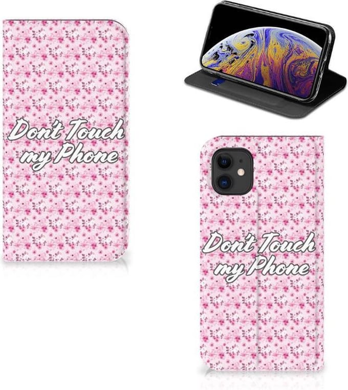 Apple iPhone 11 Design Case Flowers Pink DTMP