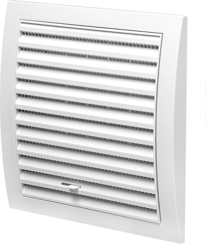 Paneir Airdesigns- ABS - 190 X 190 mm - verstelbaar-net - wit