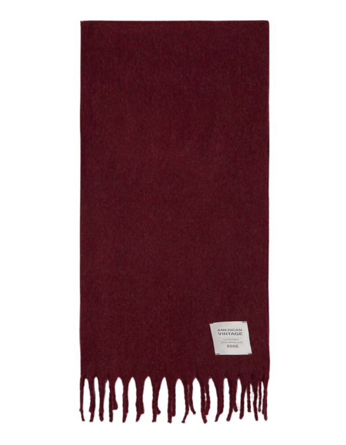 American Vintage Zinaco Sjaals Bordeaux Zi20ah26
