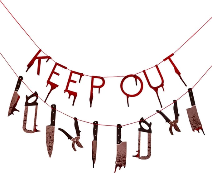 Ginger Ray - Slinger Keep out Halloween - Halloween - Halloween Decoratie - Halloween Versiering