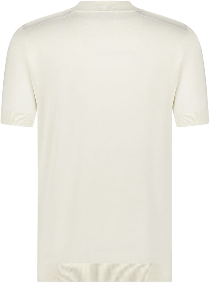 Blue Industry poloshirt korte mouw creme