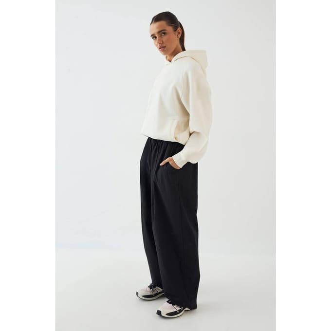 Dames Dsgn Studio Oversized Broek Met Elastische Taille En Ballonpijpen | Zwart | Maat: Medium