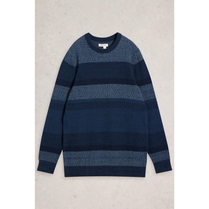 White Stuff Space Dye Crew Navy Multi Taglia: M | Maglioni a maglia Outlet | Uomo | Blu