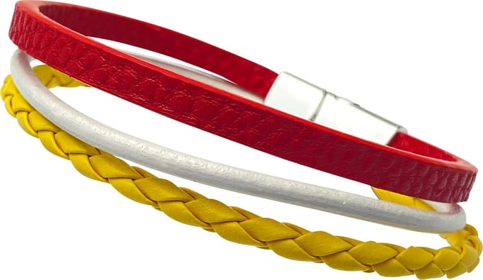 Fjesta© Oeteldonk leren armband - 3 delig